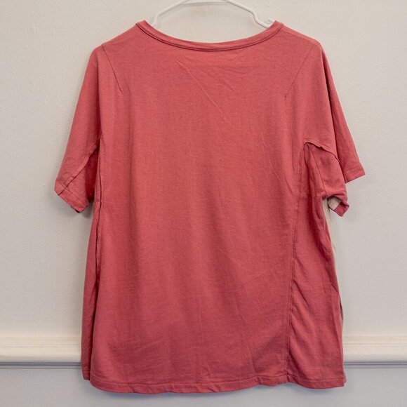 The Handsome Korea Colorblock Bird Embroidered Tee Free Size Oversized - Picture 3 of 4